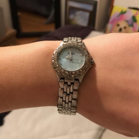 Fossil watch with mother of pearl and diamonds - Picture 2 of 3